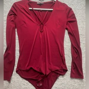 Red bodysuit Charlotte Russe Size L
